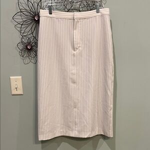 Banana Republic Light Beige Pinstripe Pencil Skirt